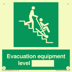Evacuation equipment level
